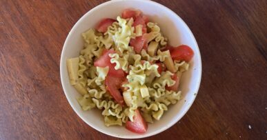 pasta salad vanlife healthy food