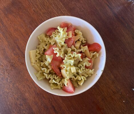 pasta salad vanlife healthy food